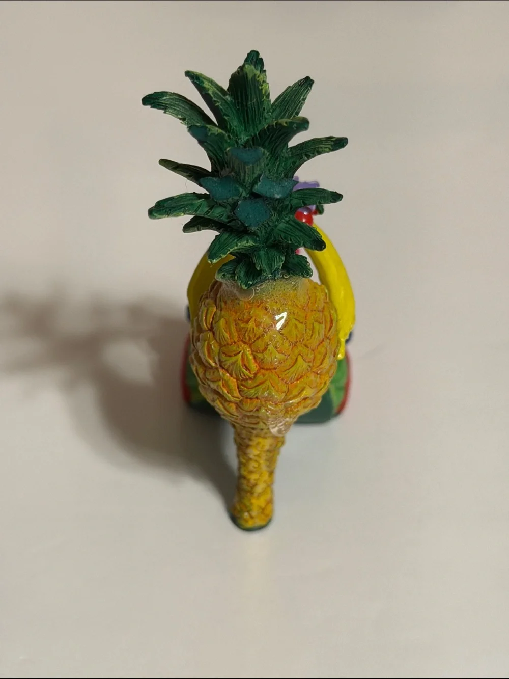 Colorful Pineapple & Strawberry High Heel Accent Decorative Shoe